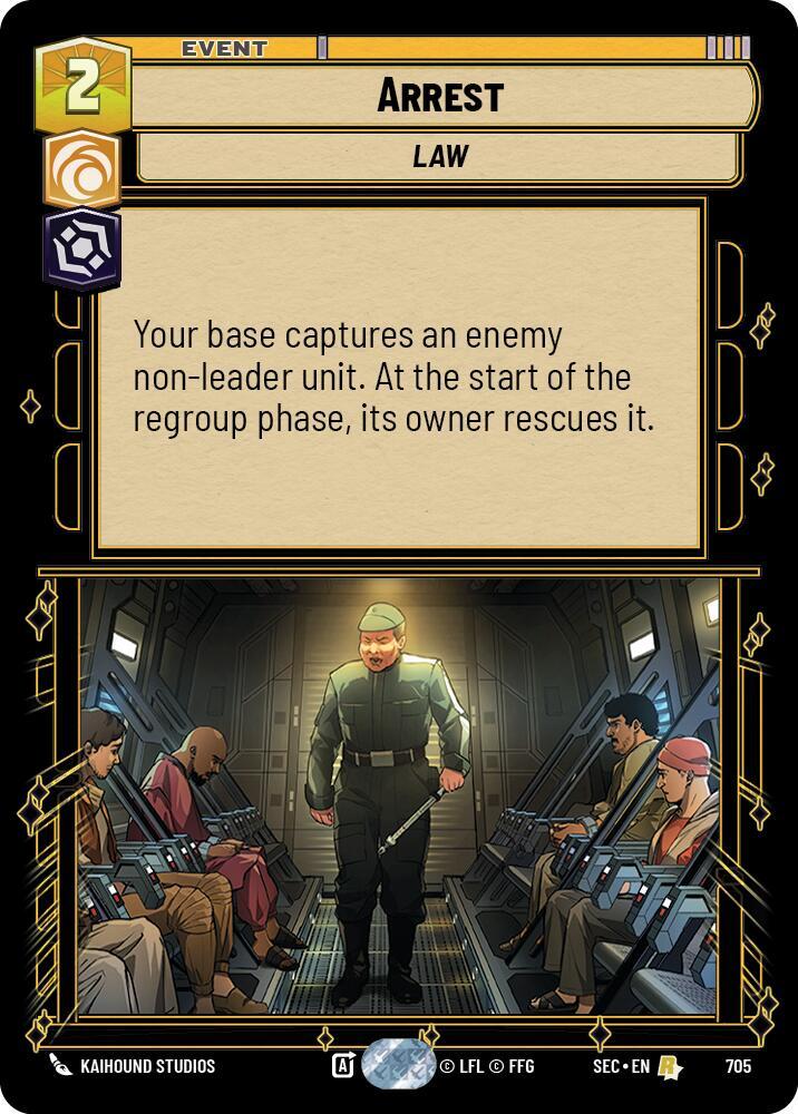 Arrest (Foil) 705 card