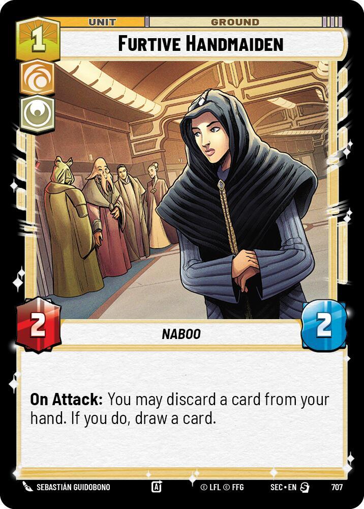 Furtive Handmaiden (Foil) 707 card