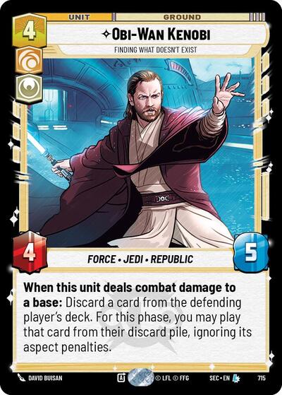 Obi-Wan Kenobi - Finding What Doesn't Exist (Foil) card