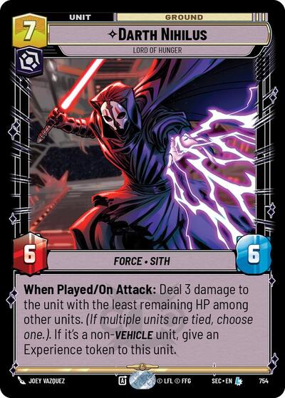 Darth Nihilus - Lord of Hunger (Foil) card