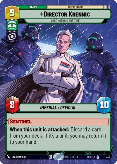 Director Krennic - I Lose Nothing But Time (Hyperspace) card