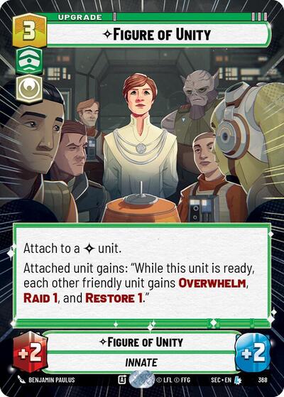 Figure of Unity (Hyperspace) Secrets of Power Legendary Star Wars Unlimited card — value and price