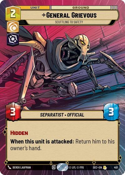 General Grievous Scuttling to Safety Hyperspace