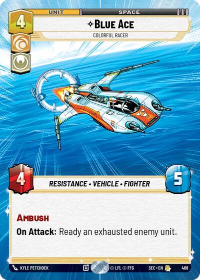 Blue Ace - Colorful Racer (Hyperspace) card