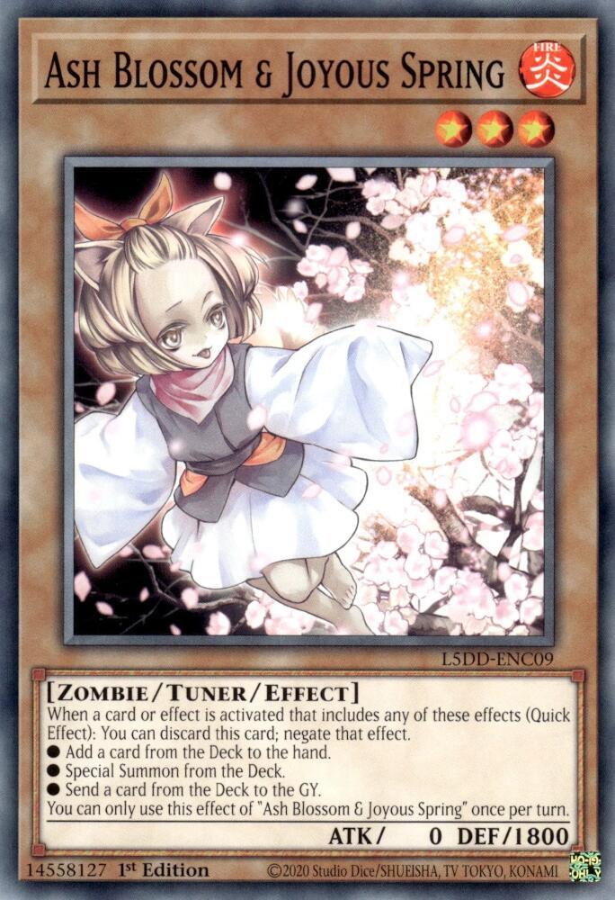 Ash Blossom & Joyous Spring (L5DD-ENC09) - Legendary 5D's Decks