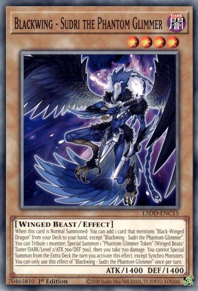Blackwing - Sudri the Phantom Glimmer - Legendary 5D's Decks - yugioh