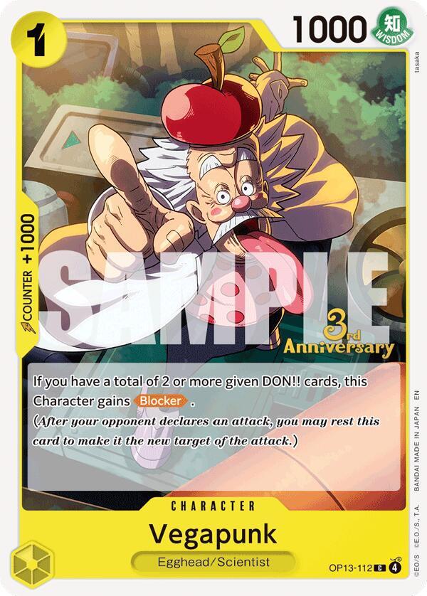 Vegapunk - Carrying On His Will: 3rd Anniversary Tournament Cards - One  Piece Card Game - TCGplayer.com