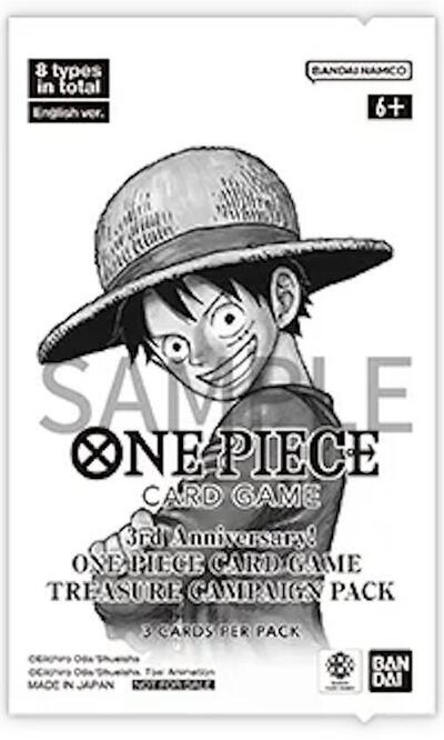 3rd Anniversary One Piece Card Game Treasure Campaign Pack