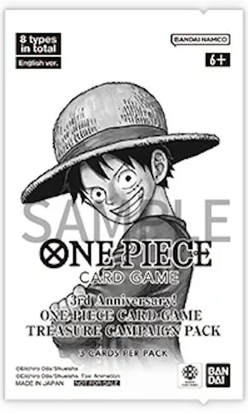 3rd Anniversary One Piece Card Game Treasure Campaign Pack - One