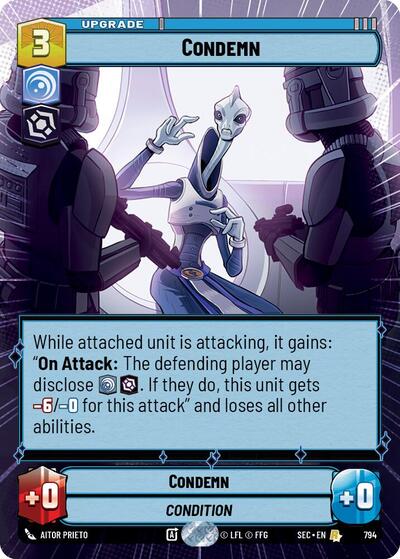 Condemn (Hyperspace Foil) card
