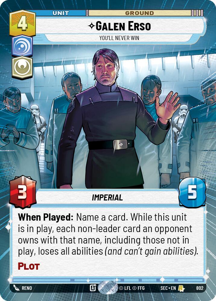 Galen Erso - You'll Never Win (Hyperspace Foil)