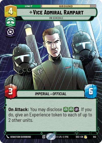 Vice Admiral Rampart - On Schedule (Hyperspace Foil) card