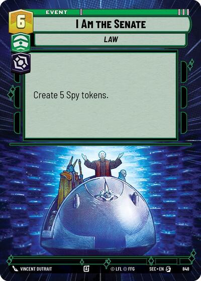 I Am the Senate (Hyperspace Foil) card