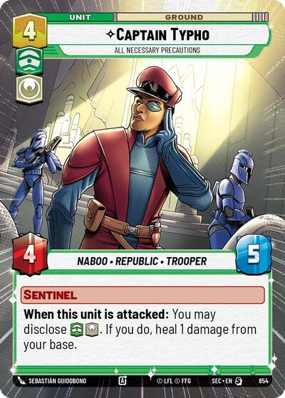 Captain Typho - All Necessary Precautions (Hyperspace Foil) card