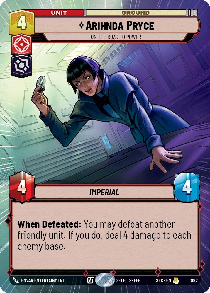 Arihnda Pryce 892 card