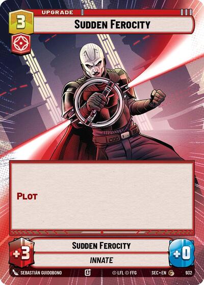 Sudden Ferocity (Hyperspace Foil) card