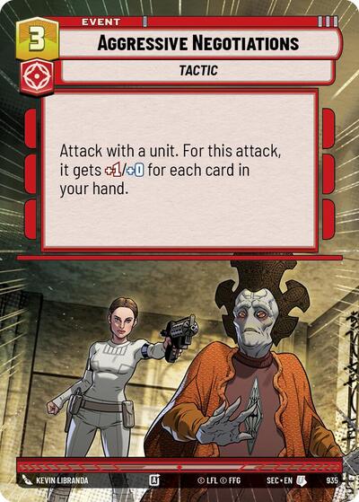 Aggressive Negotiations (Hyperspace Foil) card