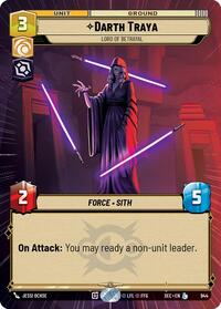 Darth Traya - Lord of Betrayal (Hyperspace Foil) - Secrets Of Power