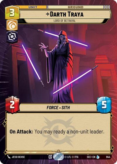 Darth Traya - Lord of Betrayal (Hyperspace Foil) card