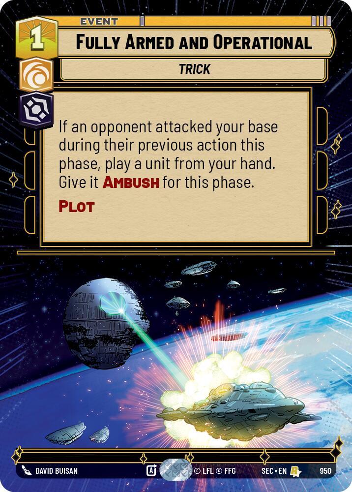 Fully Armed and Operational (Hyperspace Foil) 950 card