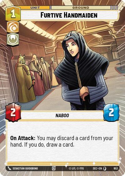 Furtive Handmaiden (Hyperspace Foil) card