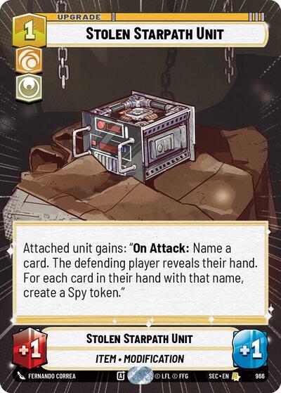 Stolen Starpath Unit (Hyperspace Foil) card