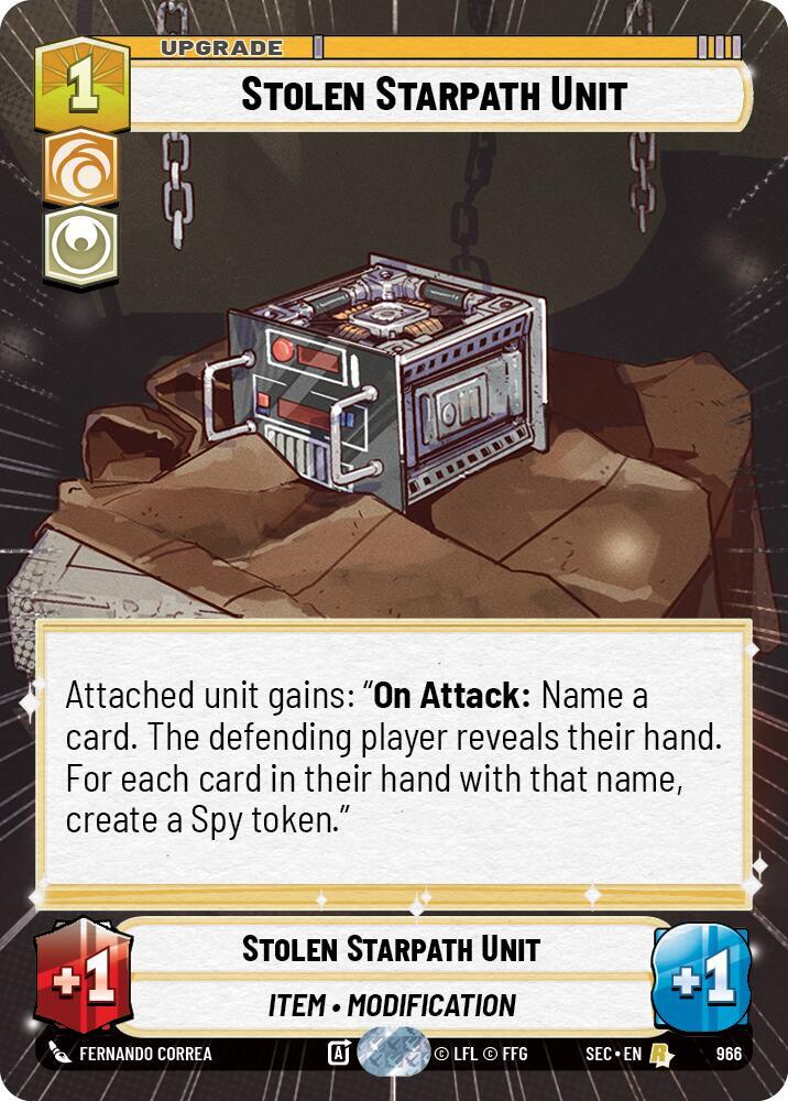 Stolen Starpath Unit (Hyperspace Foil) 966 card