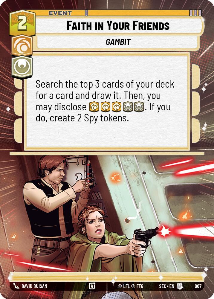 Faith in Your Friends (Hyperspace Foil) 967 card