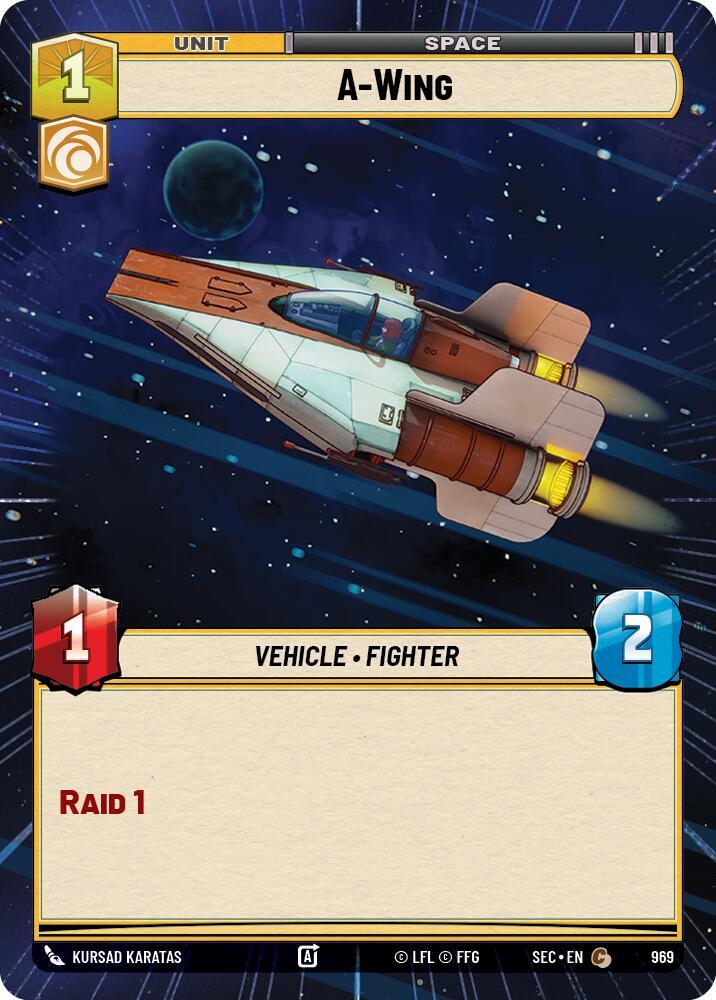 A-Wing (Hyperspace Foil) - Secrets of Power - Star Wars: Unlimited