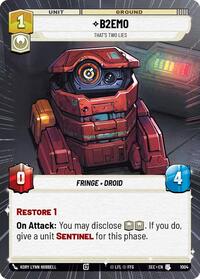 B2EMO - That's Two Lies (Hyperspace Foil)
