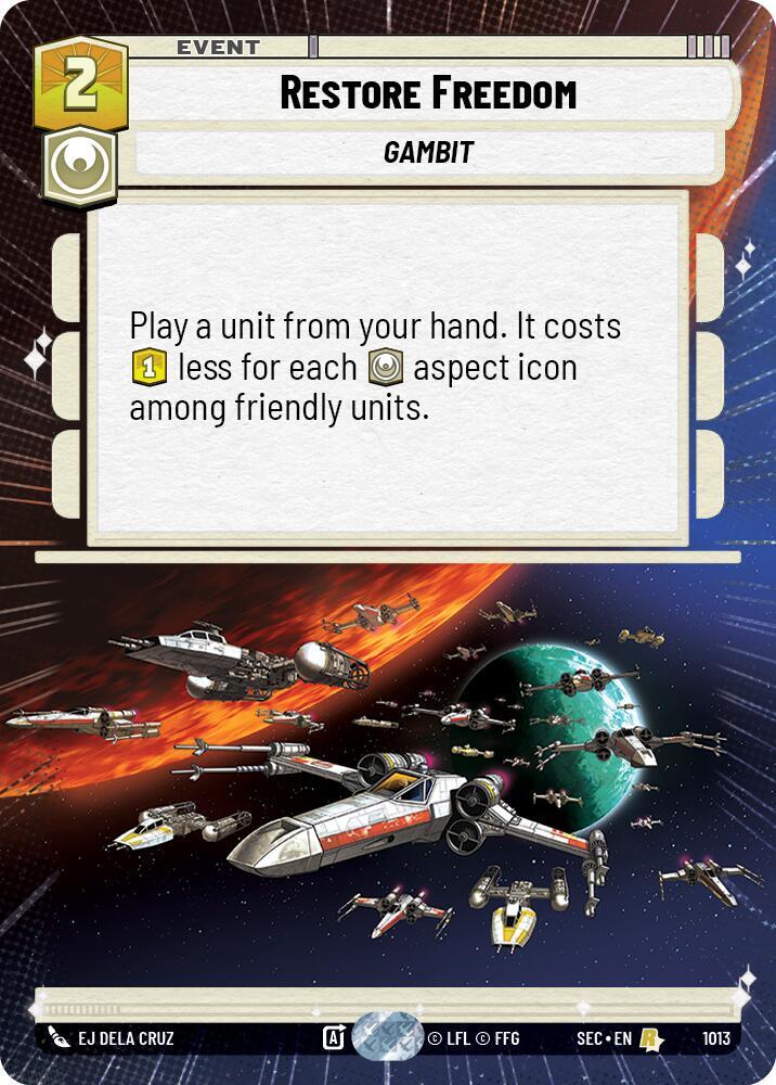 Restore Freedom (Hyperspace Foil) - Secrets of Power - Star Wars