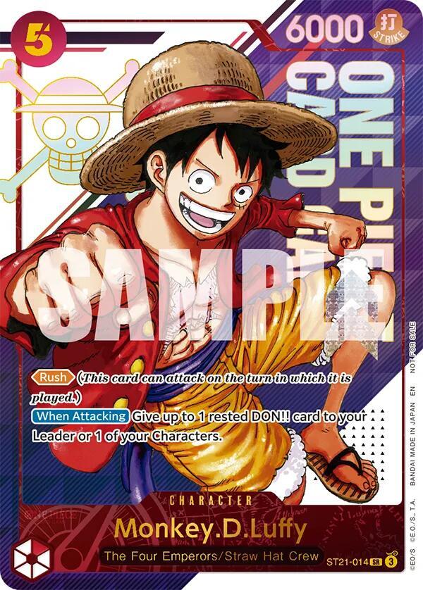 未開封/ドジャースコラボ ワンピースカードゲーム Monkey D. Luffy Monkey.D.Luffy - ST21-014 (3rd Anniversary Treasure Campaign Pack