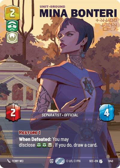 Mina Bonteri - Stop This War (Prestige) card