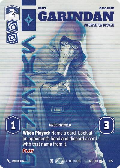 Garindan - Information Broker (Prestige) card