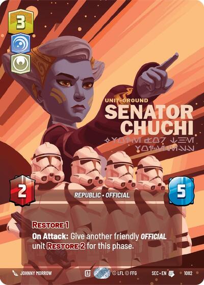 Senator Chuchi - Voice for the Voiceless (Prestige Foil) card
