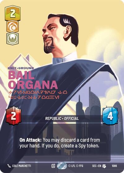 Bail Organa - Responding to Catastrophe (Prestige Foil) card