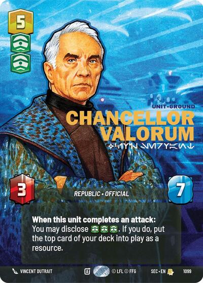 Chancellor Valorum - Civil Servant (Prestige Foil) card