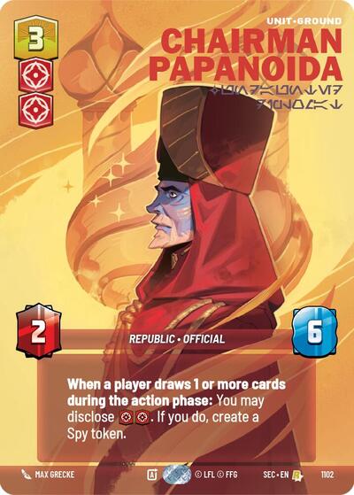Chairman Papanoida - Undaunted Diplomat (Prestige Foil) card