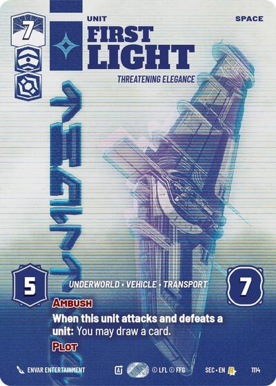 First Light - Threatening Elegance (Prestige Foil) card
