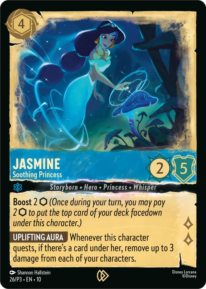 Jasmine - Soothing Princess - Disney Lorcana Promo Cards - Disney