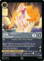 Zeus - Missing His Spark - Disney Lorcana Promo Cards - Disney