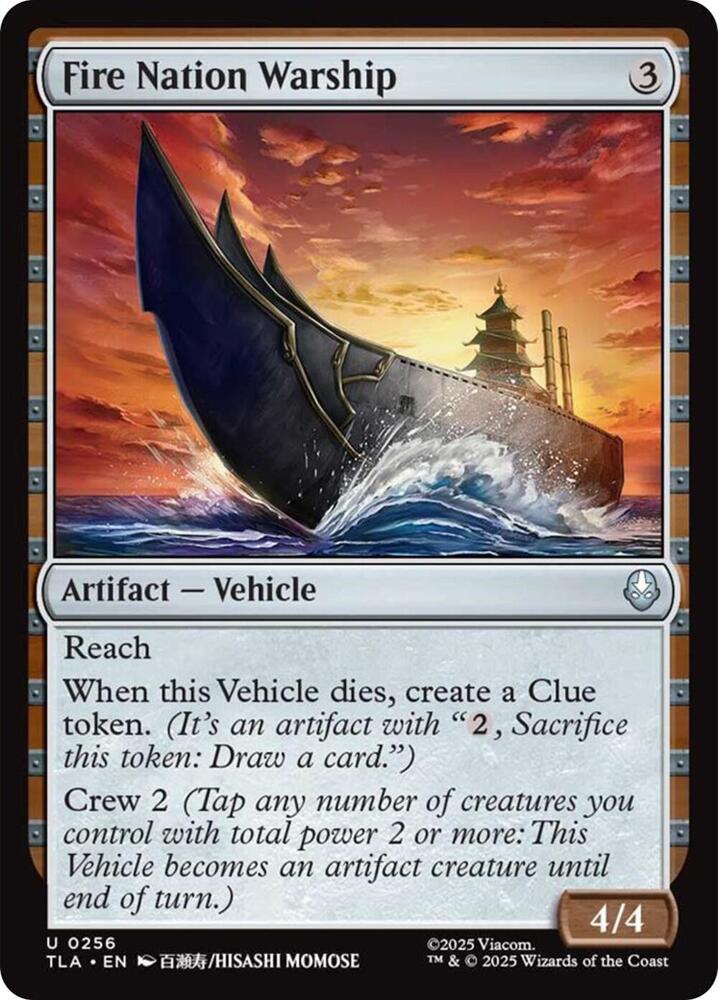 Fire Nation Warship