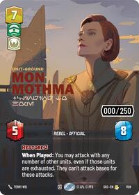 Mon Mothma Clinging to Hope Serialized