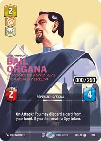 Bail Organa - Responding to Catastrophe (Serialized) card