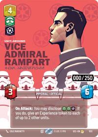 Vice Admiral Rampart On Schedule Serialized