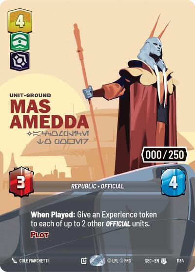 Mas Amedda - Accomplice to Power (Serialized) card