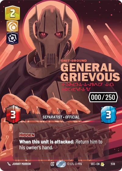 General Grievous - Scuttling to Safety (Serialized) card