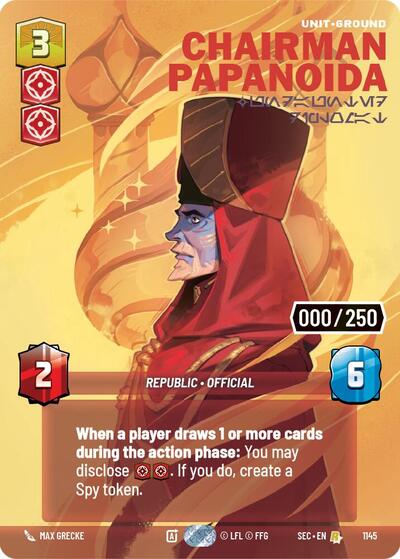 Chairman Papanoida - Undaunted Diplomat (Serialized) card