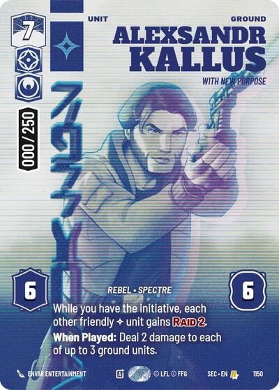 Alexsandr Kallus - With New Purpose (Serialized) card