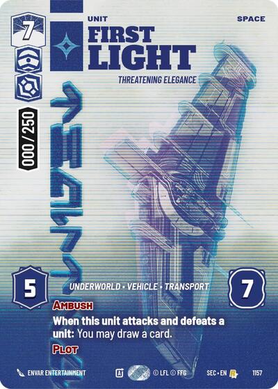 First Light - Threatening Elegance (Serialized) card